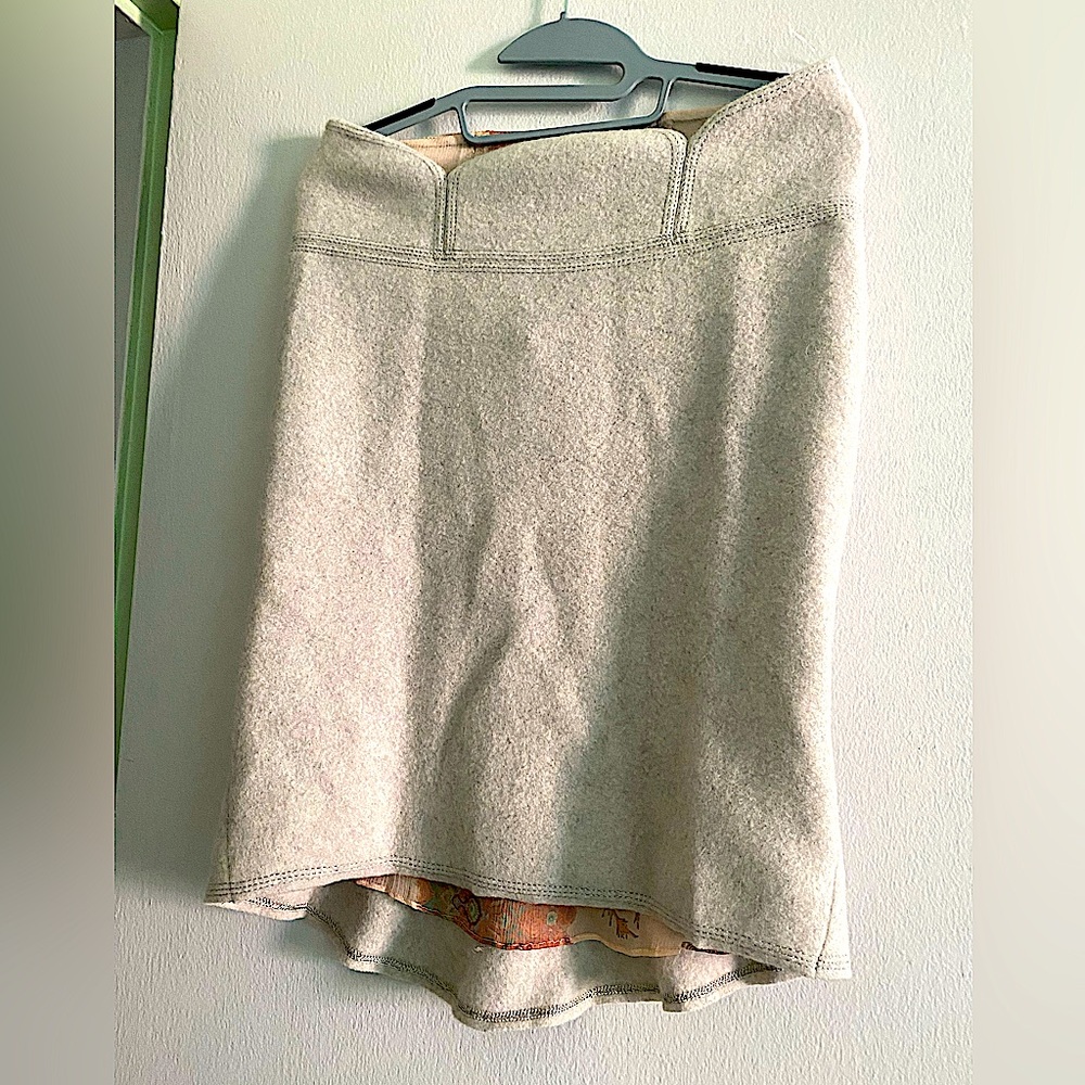 BRUNO MANETTI VINTAGE WOOL SKIRT, SIZE 44(10)